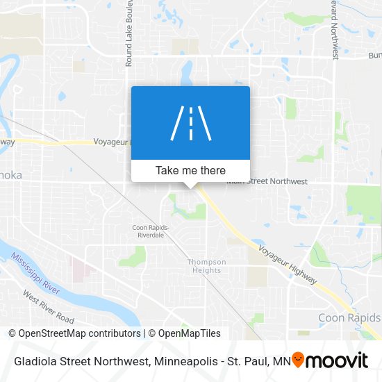 Mapa de Gladiola Street Northwest