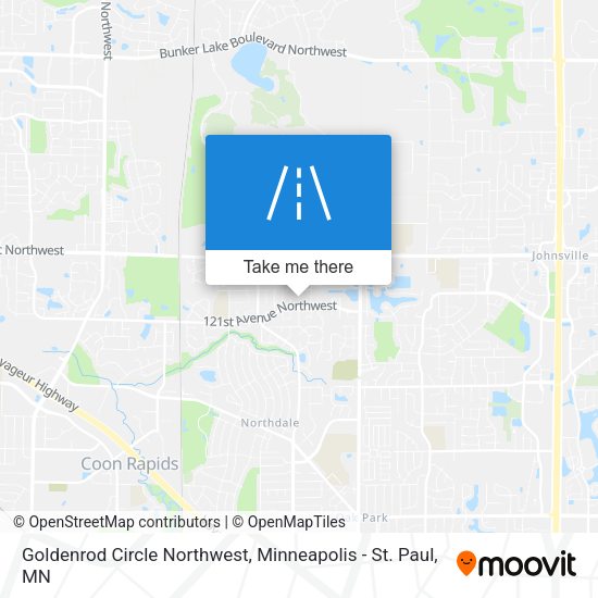 Goldenrod Circle Northwest map