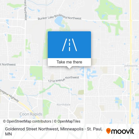 Goldenrod Street Northwest map