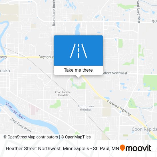 Mapa de Heather Street Northwest
