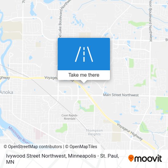 Ivywood Street Northwest map