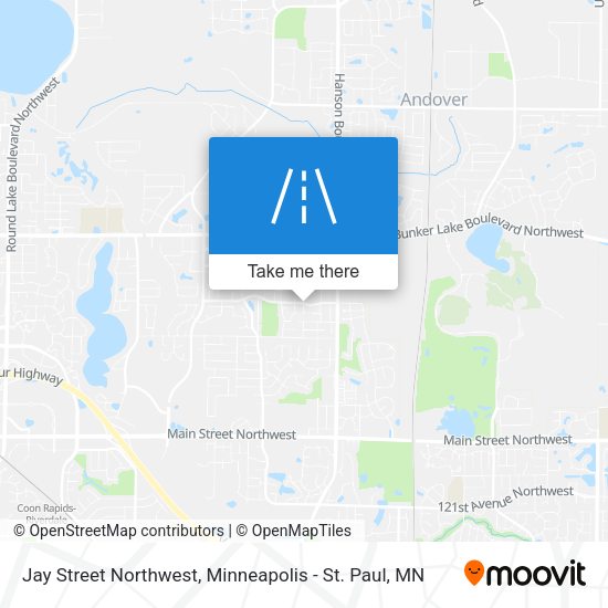 Mapa de Jay Street Northwest