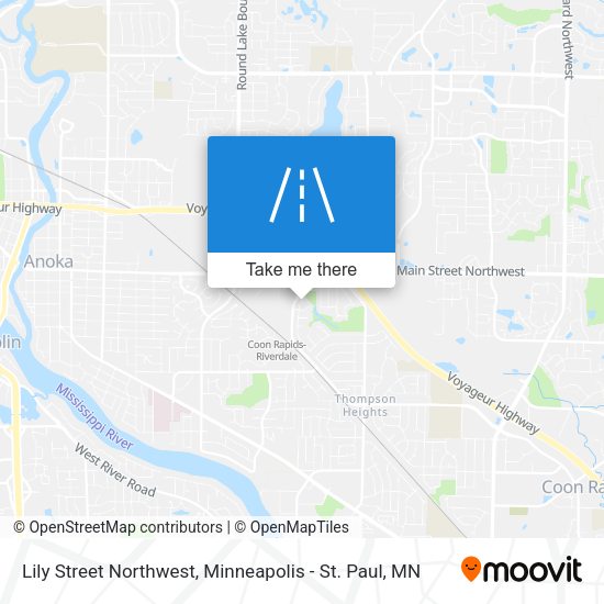 Mapa de Lily Street Northwest