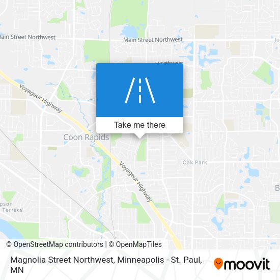 Mapa de Magnolia Street Northwest
