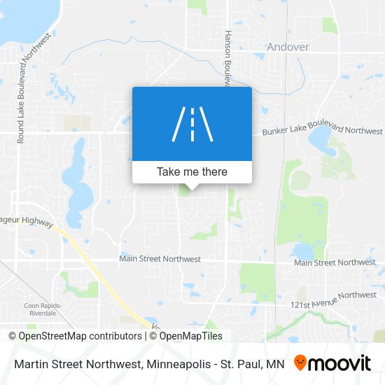 Mapa de Martin Street Northwest