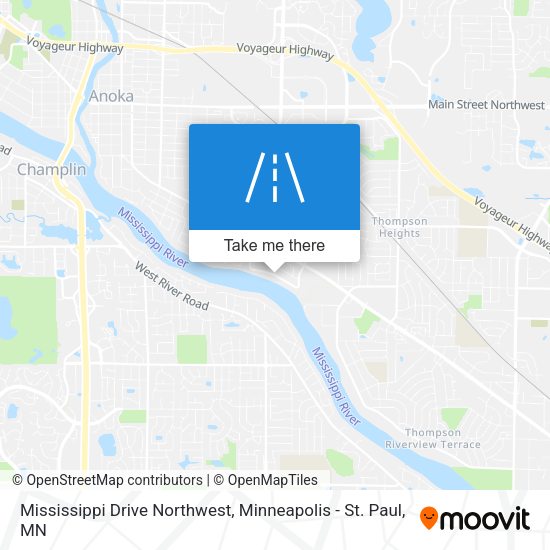 Mississippi Drive Northwest map