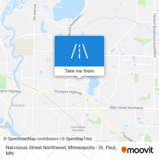 Narcissus Street Northwest map