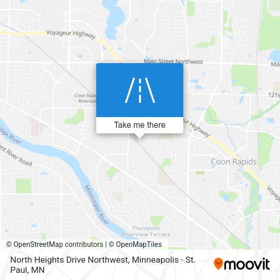 Mapa de North Heights Drive Northwest