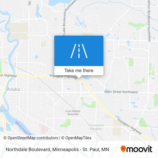 Mapa de Northdale Boulevard