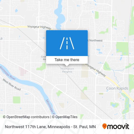 Northwest 117th Lane map