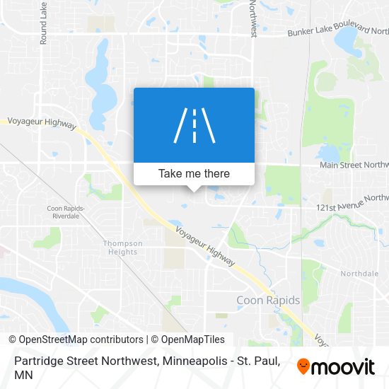 Mapa de Partridge Street Northwest