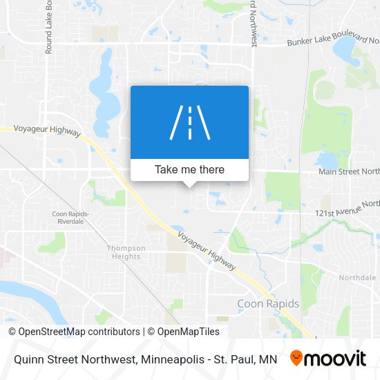 Mapa de Quinn Street Northwest