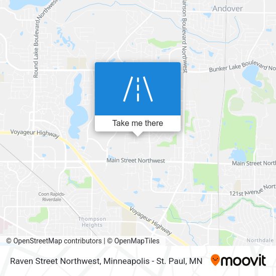 Raven Street Northwest map