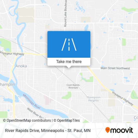 River Rapids Drive map