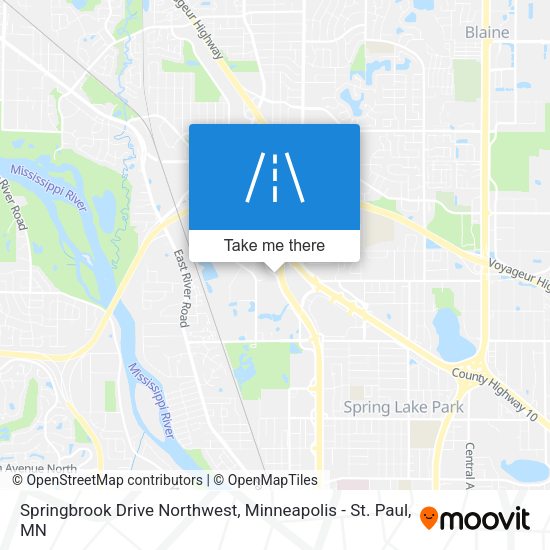 Springbrook Drive Northwest map