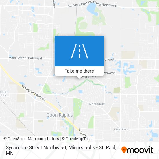 Sycamore Street Northwest map