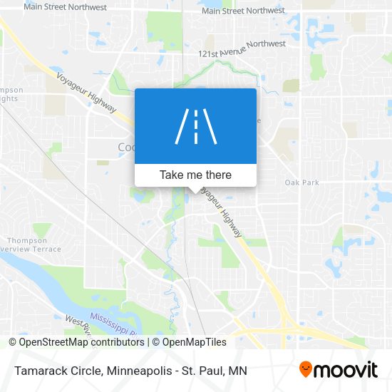 Tamarack Circle map