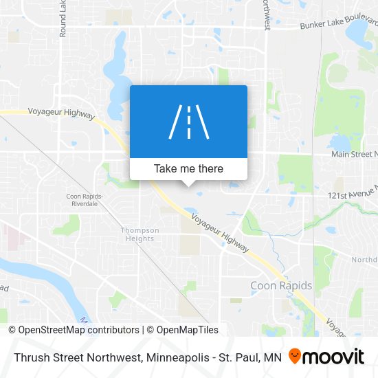 Mapa de Thrush Street Northwest