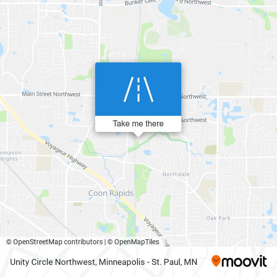 Mapa de Unity Circle Northwest