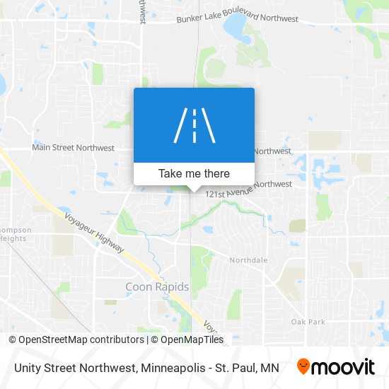 Mapa de Unity Street Northwest