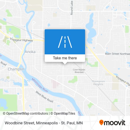 Woodbine Street map