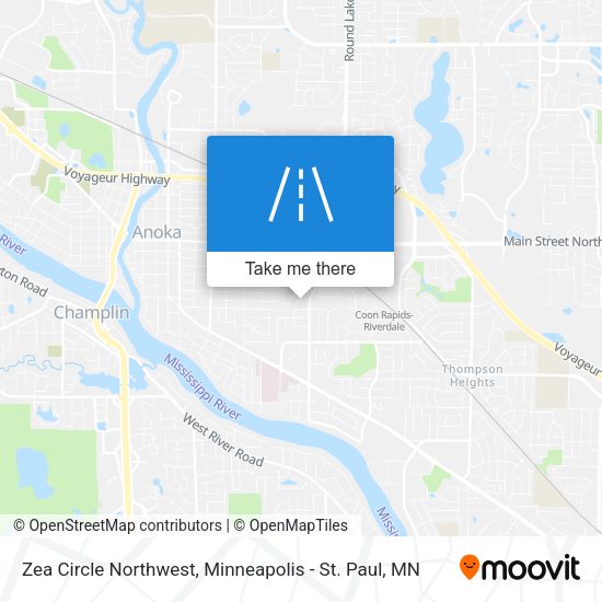 Mapa de Zea Circle Northwest