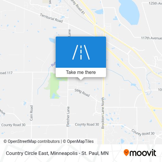 Country Circle East map