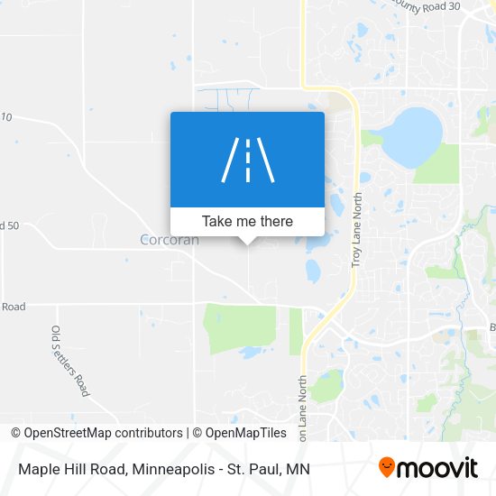 Maple Hill Road map