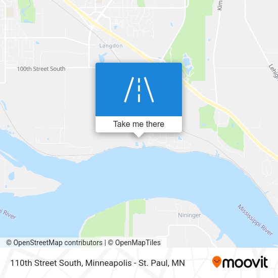 110th Street South map