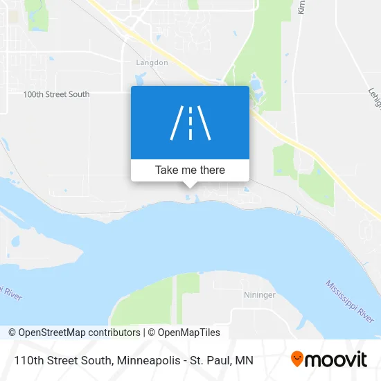 110th Street South map