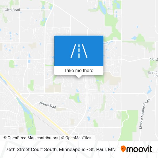 76th Street Court South map