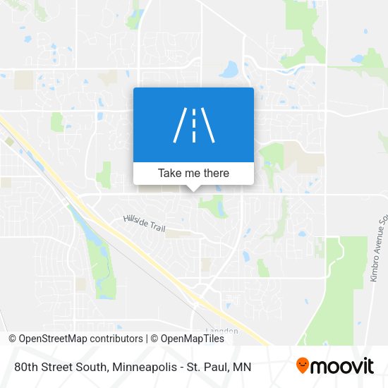 80th Street South map