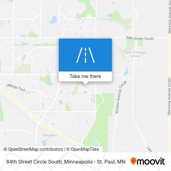 84th Street Circle South map