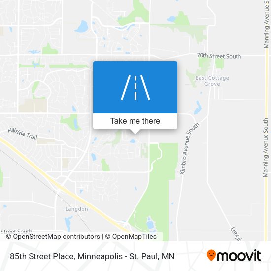 85th Street Place map