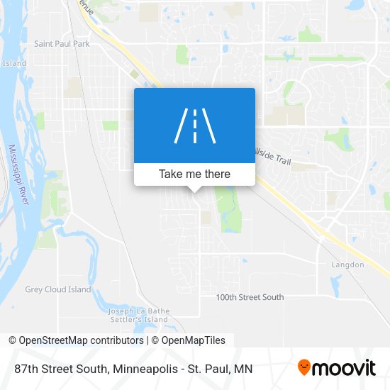 87th Street South map