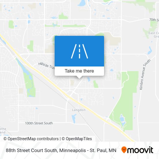 Mapa de 88th Street Court South