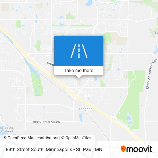 Mapa de 88th Street South