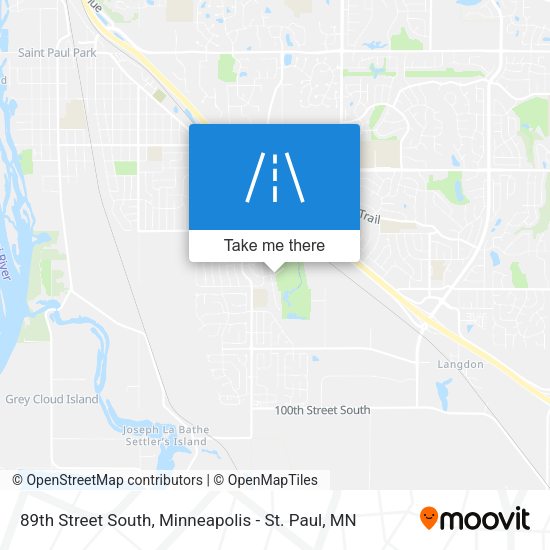 89th Street South map