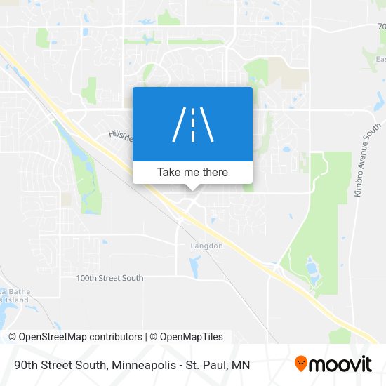 Mapa de 90th Street South