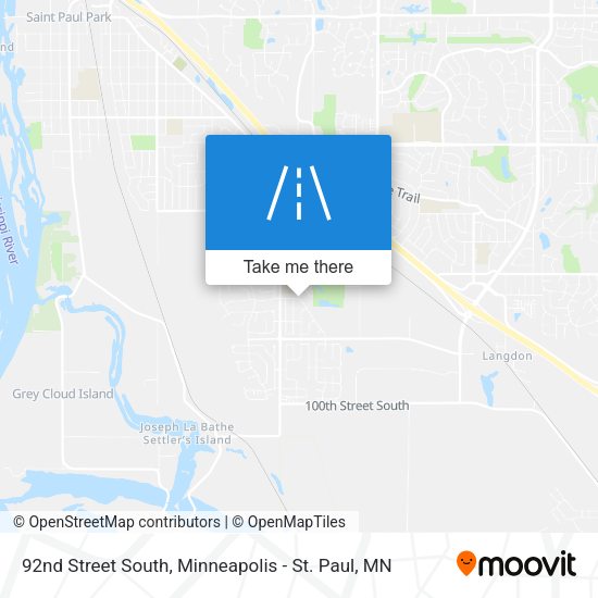 92nd Street South map