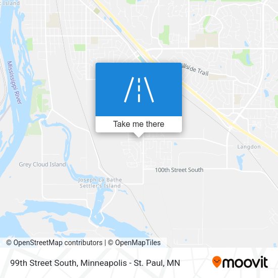 99th Street South map