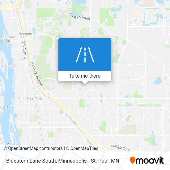 Bluestem Lane South map