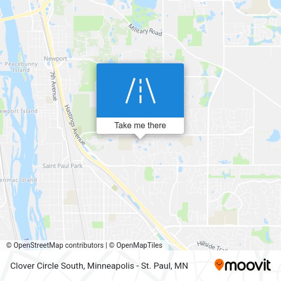 Mapa de Clover Circle South