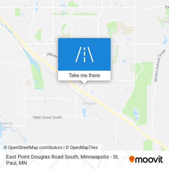 East Point Douglas Road South map