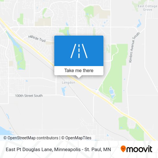East Pt Douglas Lane map