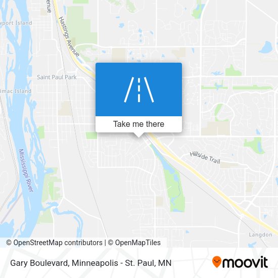 Gary Boulevard map