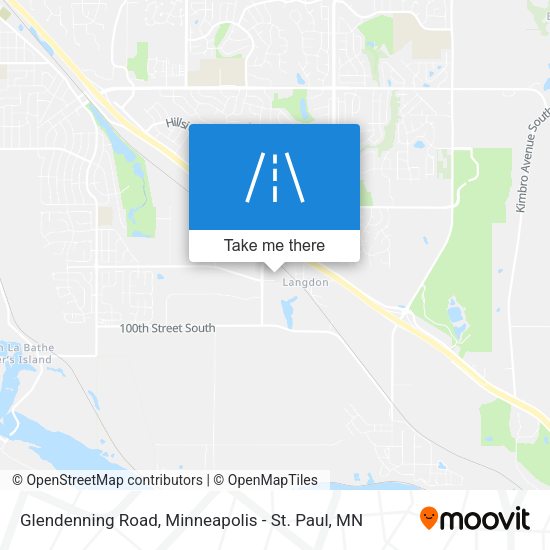 Glendenning Road map