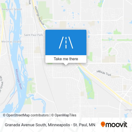 Granada Avenue South map