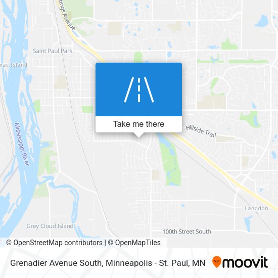 Mapa de Grenadier Avenue South