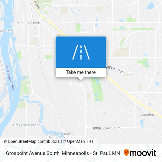 Grospoint Avenue South map
